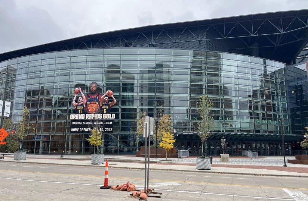 The Van Andel Arena in Grand Rapids is home to the American Hockey League's Grand Rapids Griffins
