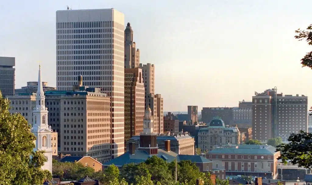 providence vs newport - providence rhode island skyline 