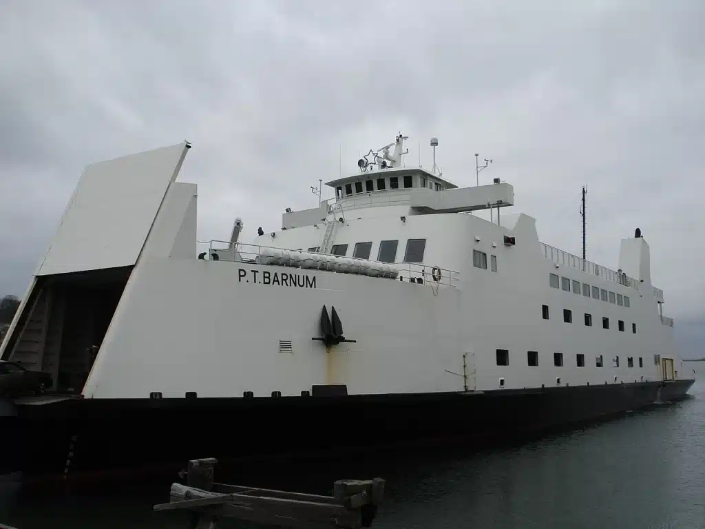 PT Barnum is one of the ferries used by the Bridgeport and Port Jefferson Ferry
