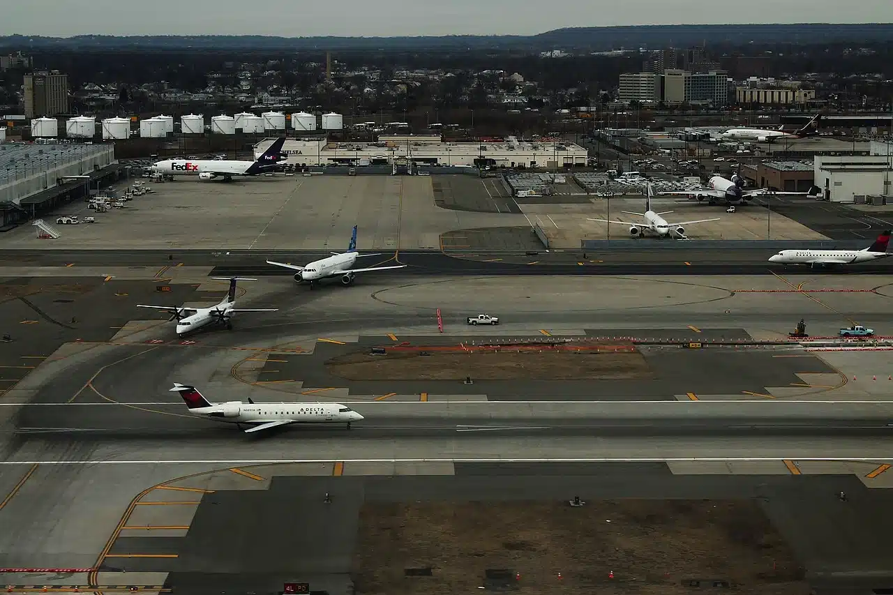 Newark Airport is home to some of the worlds longest flights but also has some short ones as well.
