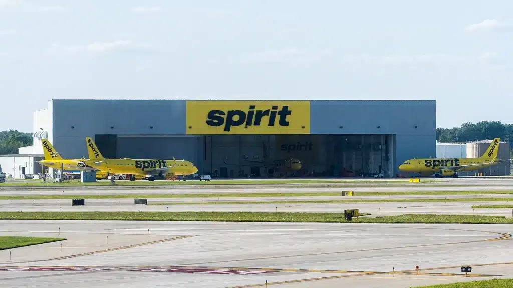 Spirit has a maintenance facility just off runway 4 at Detroit Metropolitan Wayne County Airport