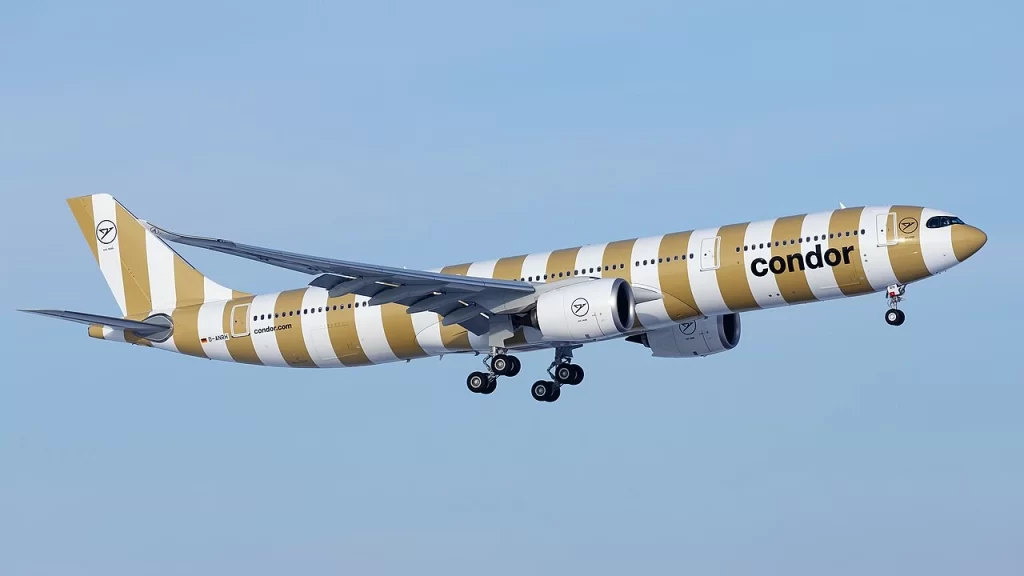 The Airbus A330 has sufficient range to fly from all Condor's serviced cities in the United States to Germany.