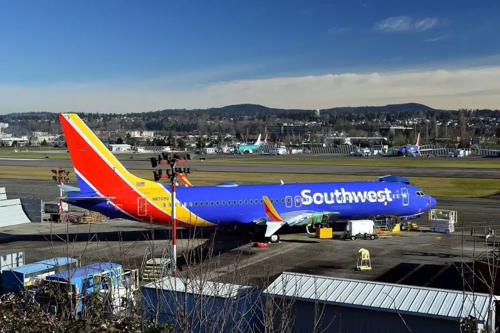The Boeing 737 Max 8 was grounded with a bulk of aircraft being stored at Boeing Field in Washington State.