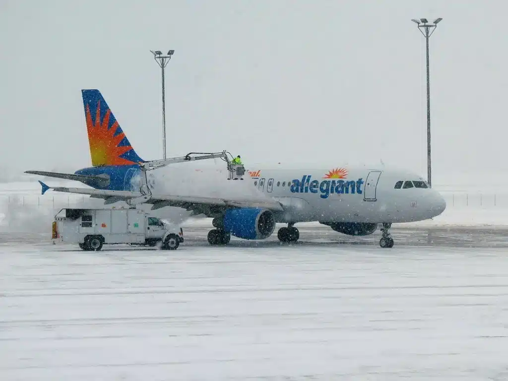 Allegiant Air has an operating base at Gerald Ford International Airport in Grand Rapids