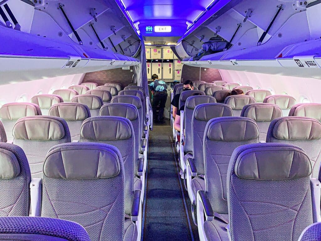 This is an example of Hawaiian Airlines setup of standard economy on their Airbus A321neos.