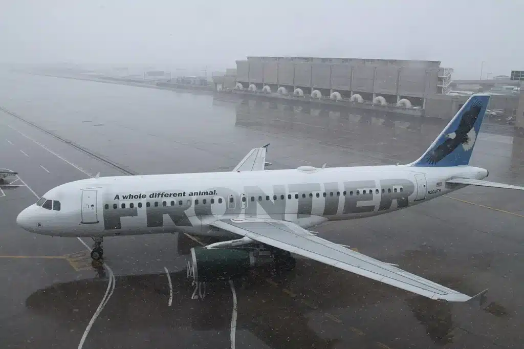 The Airbus A320 for Frontier Airlines can fit 180 passengers.