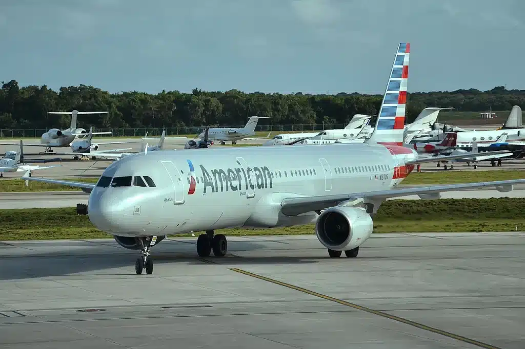 American's Airbus A321 connects Charlotte and Dallas to Portland Maine.