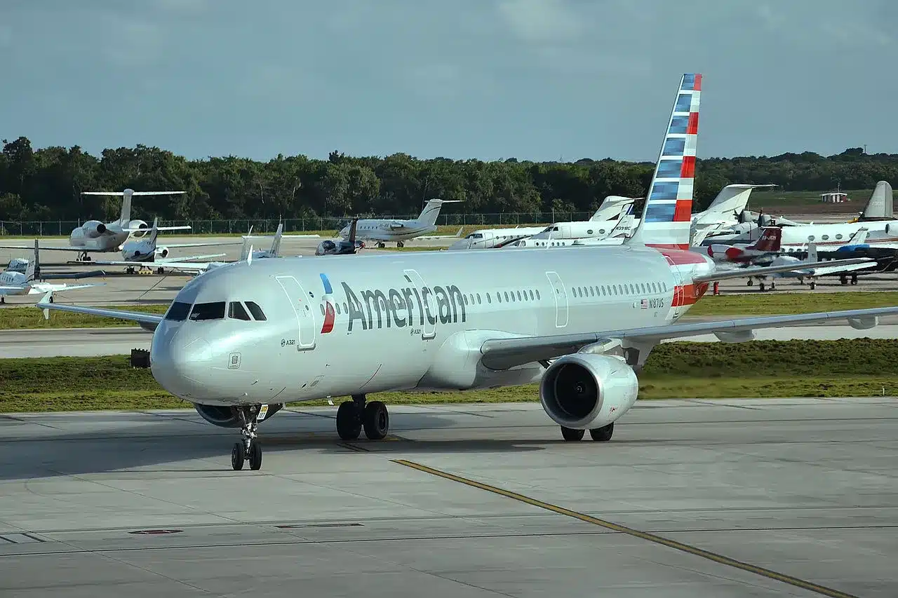 American's Airbus A321 connects Charlotte and Dallas to Portland Maine.