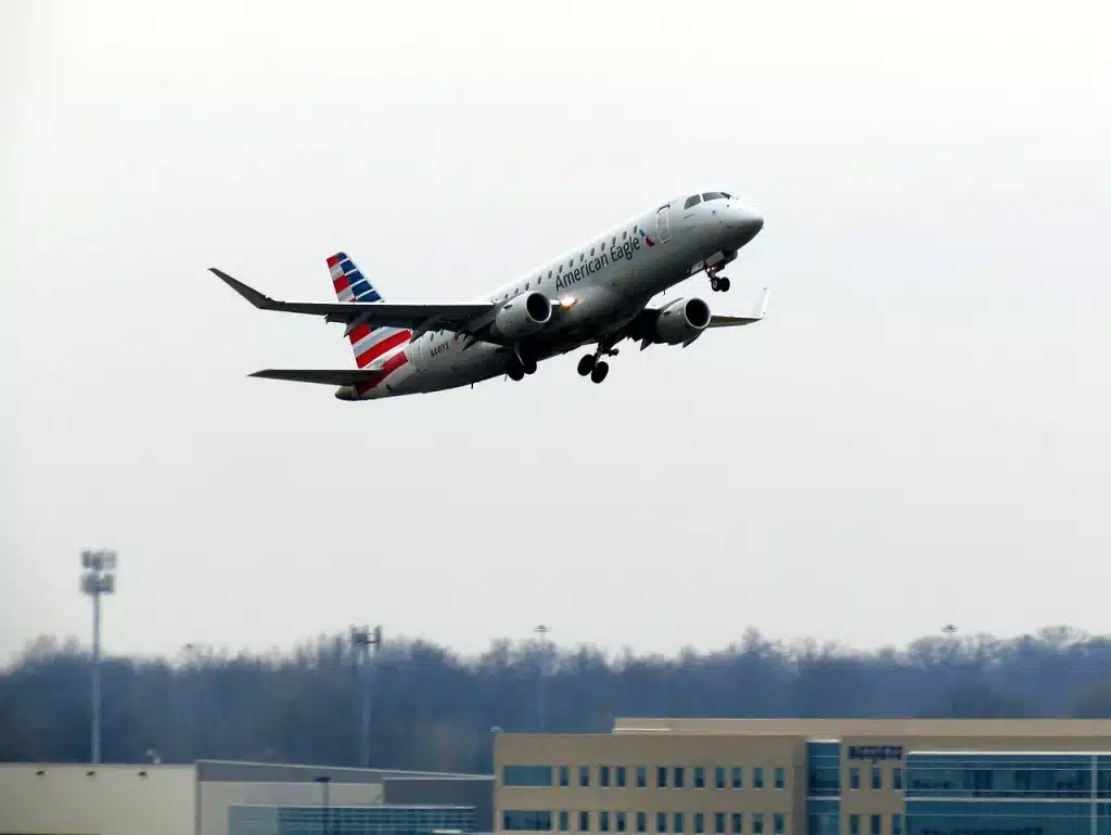 The Embraer 175 handles the bulk of American Eagle's flights into Portland Maine.