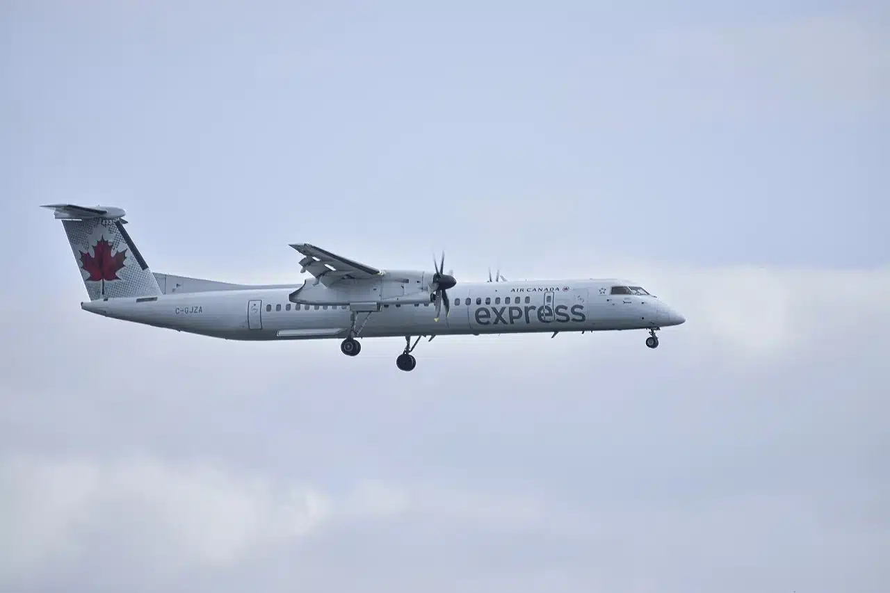 Air Canada Express Dash 8's are featured on shorter flights however they are the only aircraft type flying between New York and Nova Scotia.