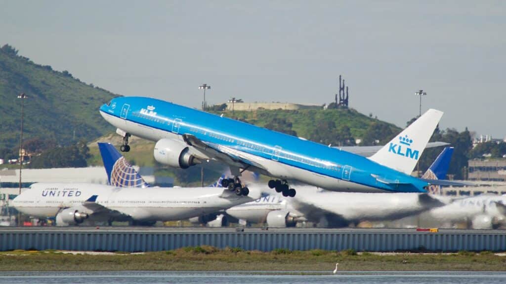 The Boeing 777 can fit the most passengers among all long haul aircraft in operation by KLM.