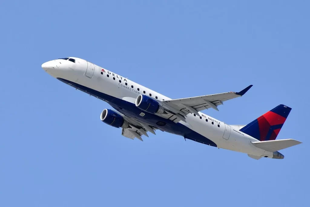 The Embraer 175 is used on shorter routes to Bozeman like from Salt Lake City.