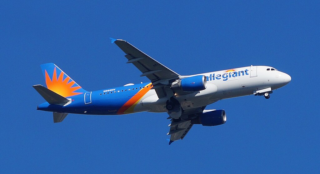 Allegiant taking off from Fort Lauderdale International Airport.