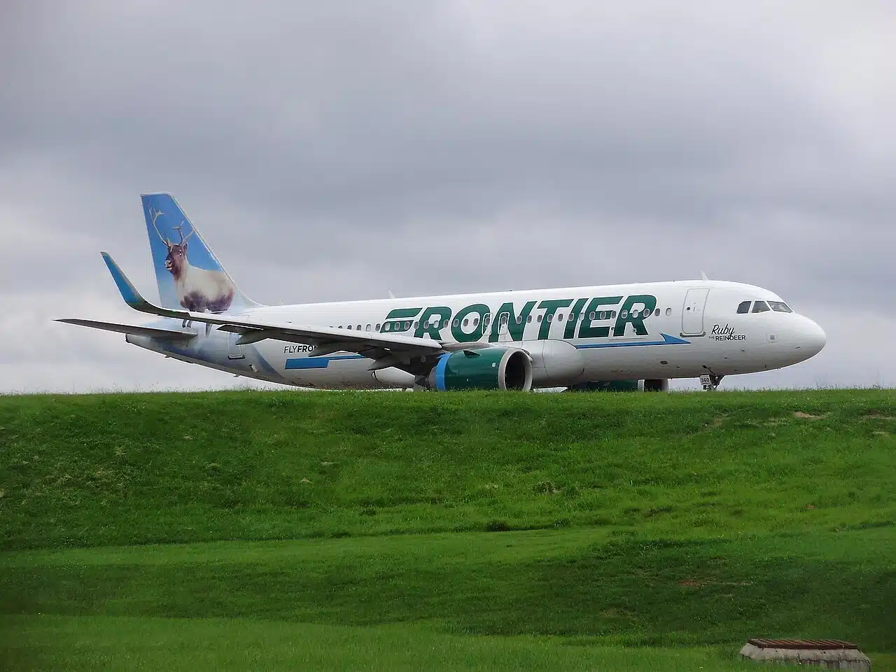 Frontier Airlines in Trenton, New Jersey.