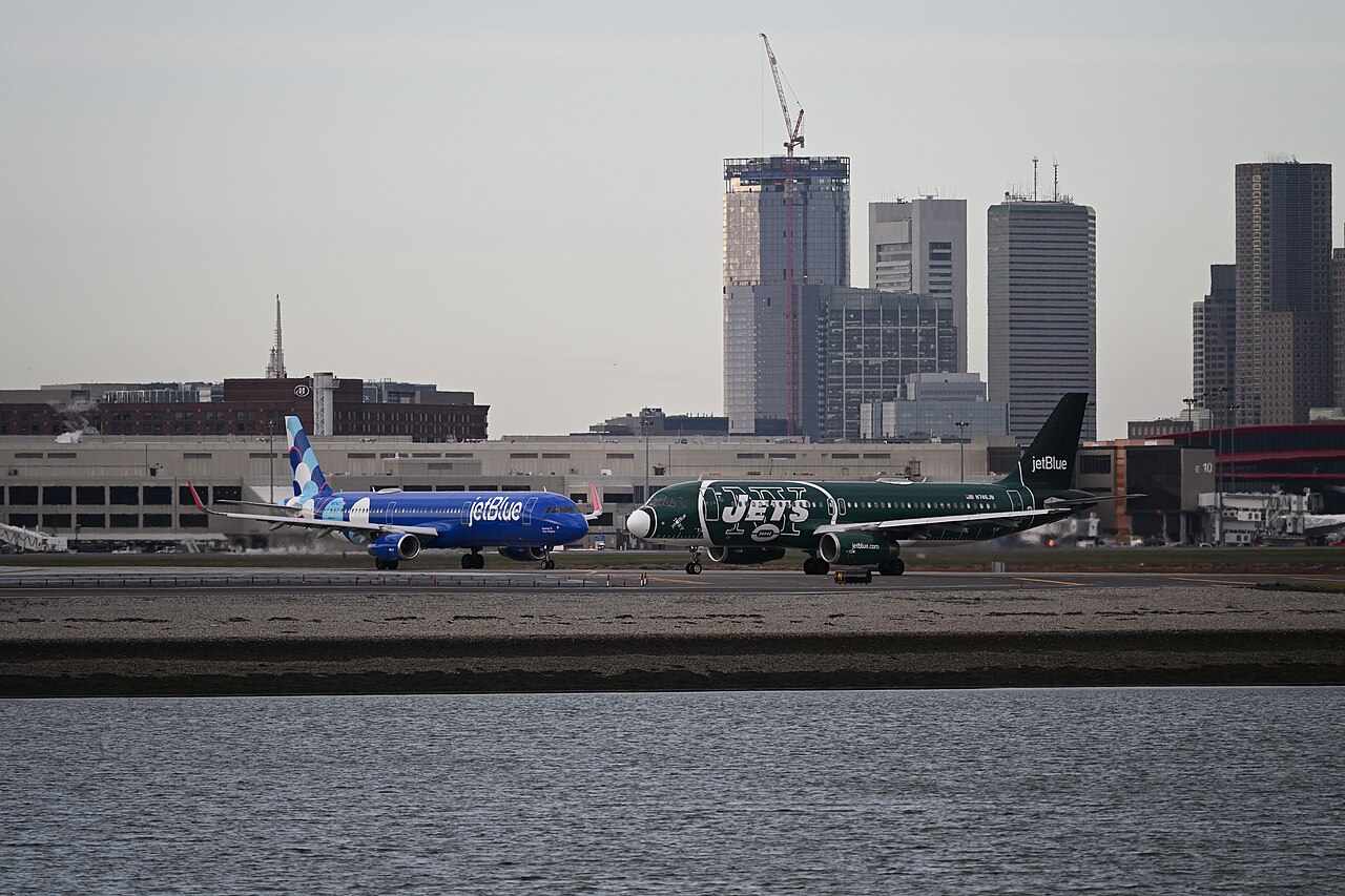 JetBlue Airways aircraft sporting fancy liveries.