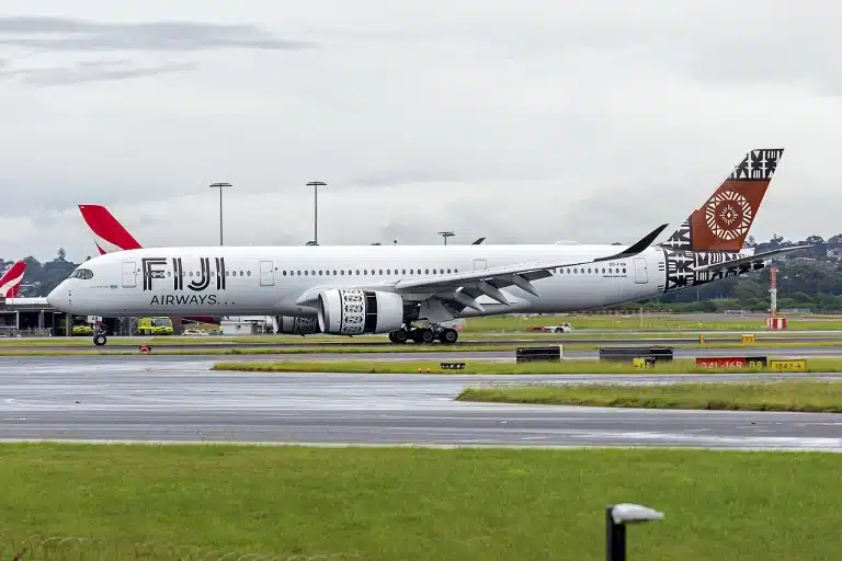 Fiji Airway's flies the Airbus A350 from Los Angeles and Dallas.