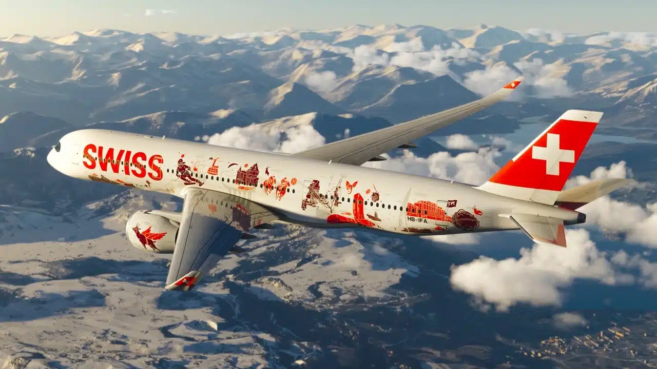 Swiss International Airbus A350. Courtesy of Swiss International Airlines Website.