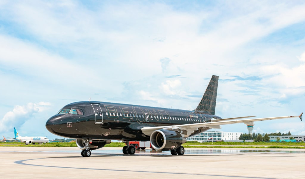 BeOnd Airbus A319 on the ramp.