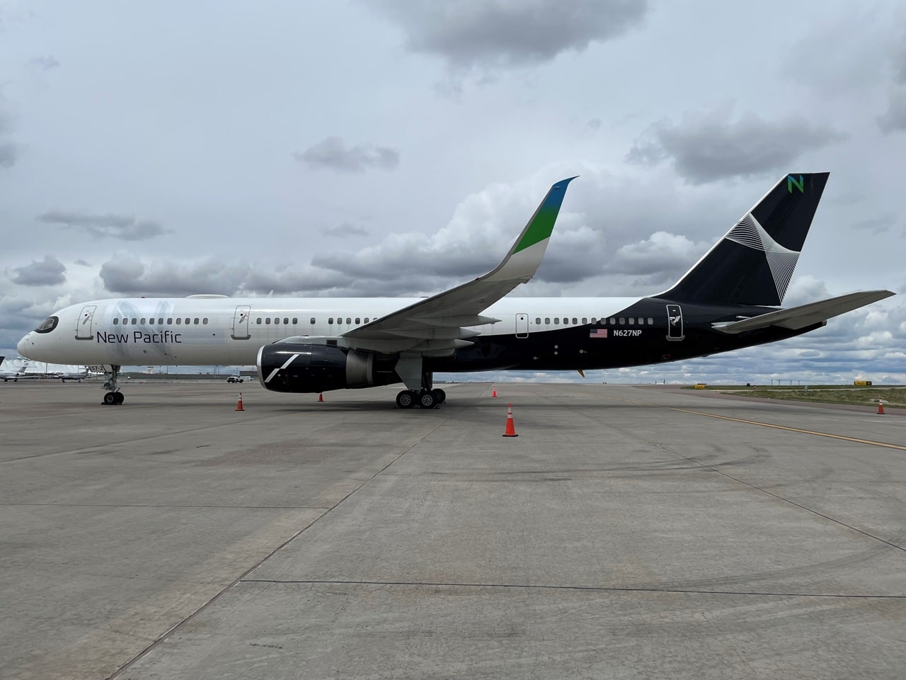 New Pacific Airlines Boeing 757 at the ramp.