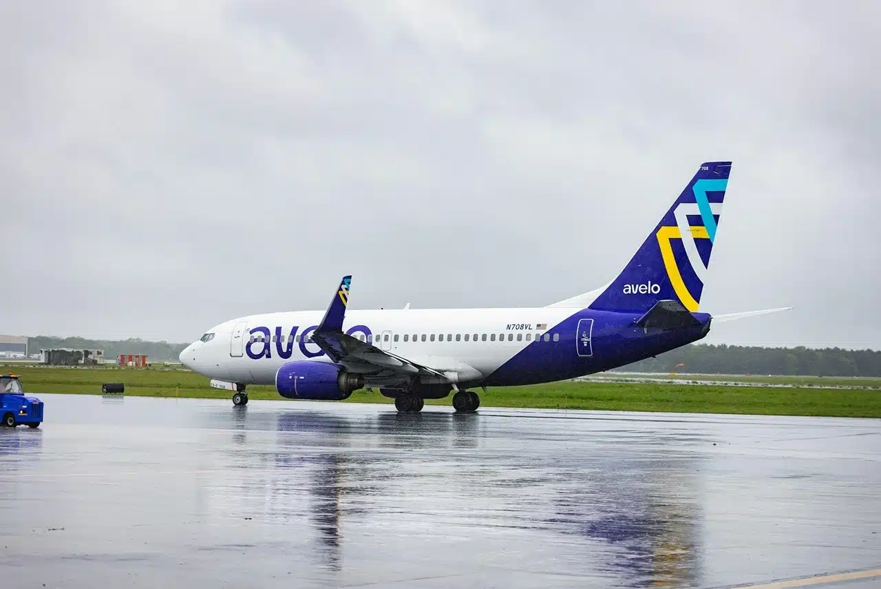 Avelo Airlines Boeing 737 at the ramp in May 2025.