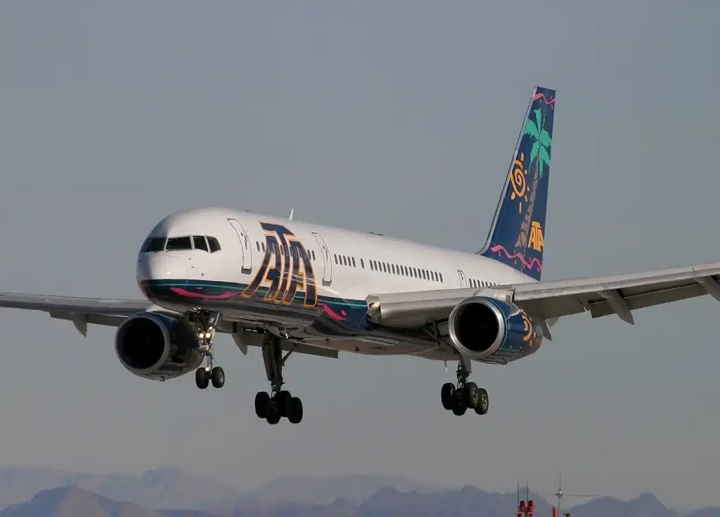 ATA Airlines was once a scheduled lesiure/charter airline in the U.S.