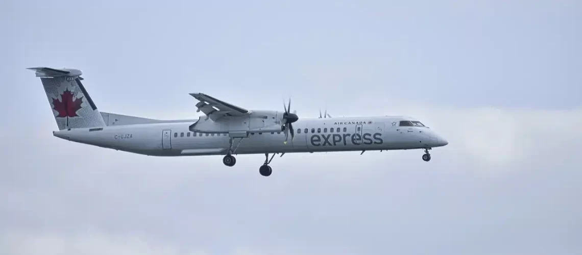 Air Canada Express Dash 8's are featured on shorter flights however they are the only aircraft type flying between New York and Nova Scotia.