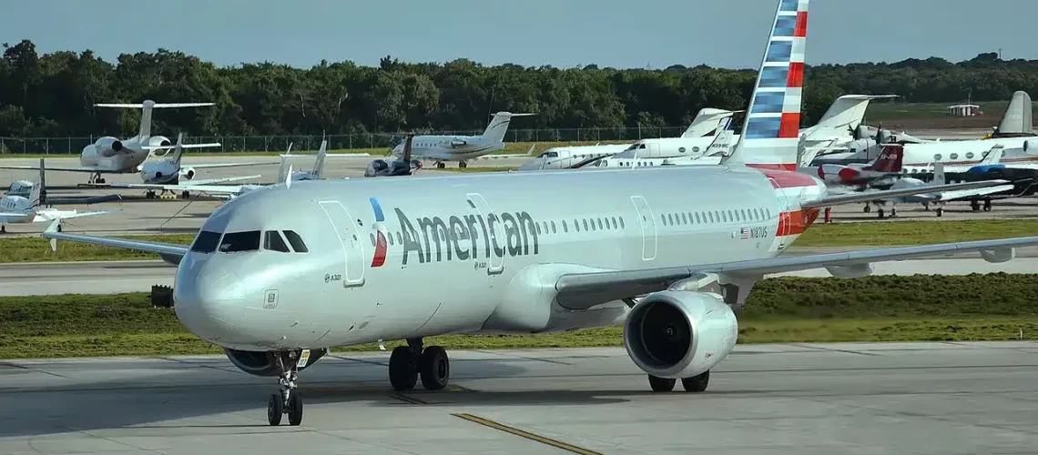 American's Airbus A321 connects Charlotte and Dallas to Portland Maine.