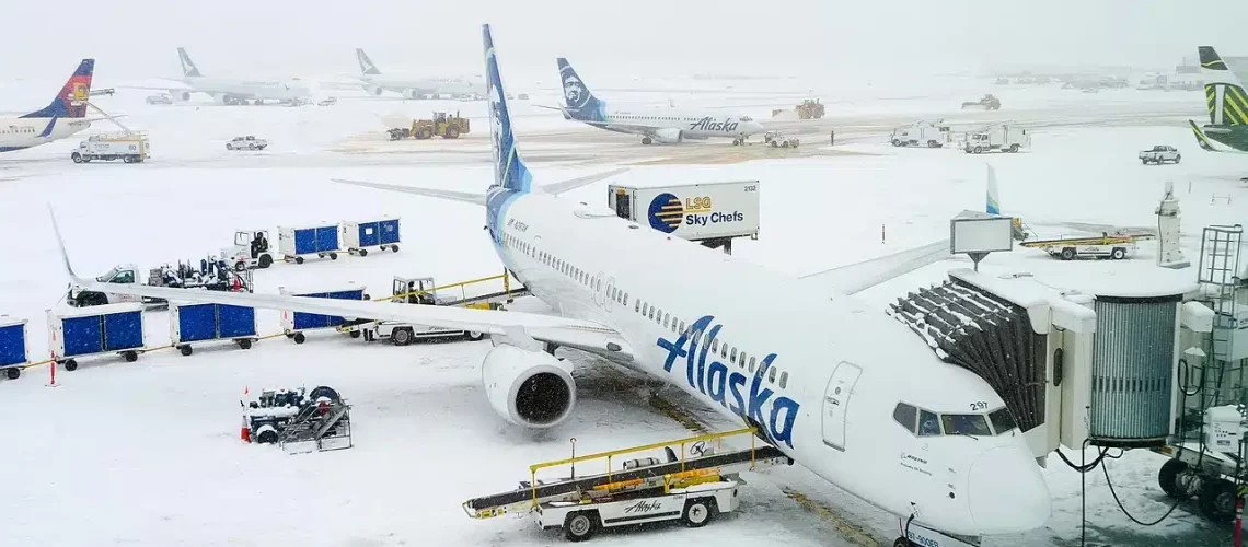 Alaska Airlines uses Ted Stevens International Airport in Anchorage Alaska as it's hubs primarily for travelers flying to/from Alaska