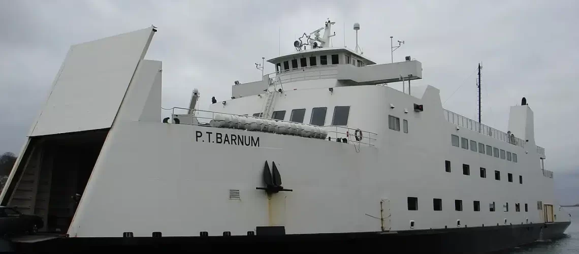 PT Barnum is one of the ferries used by the Bridgeport and Port Jefferson Ferry