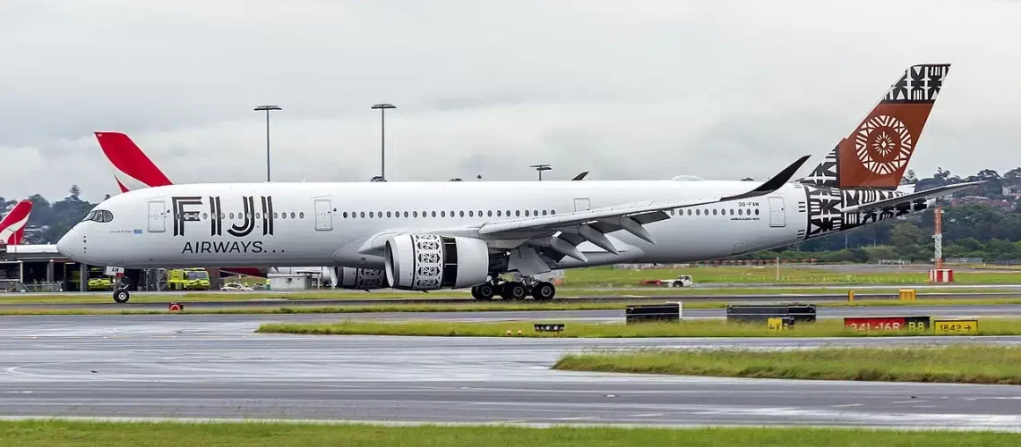 Fiji Airway's flies the Airbus A350 from Los Angeles and Dallas.