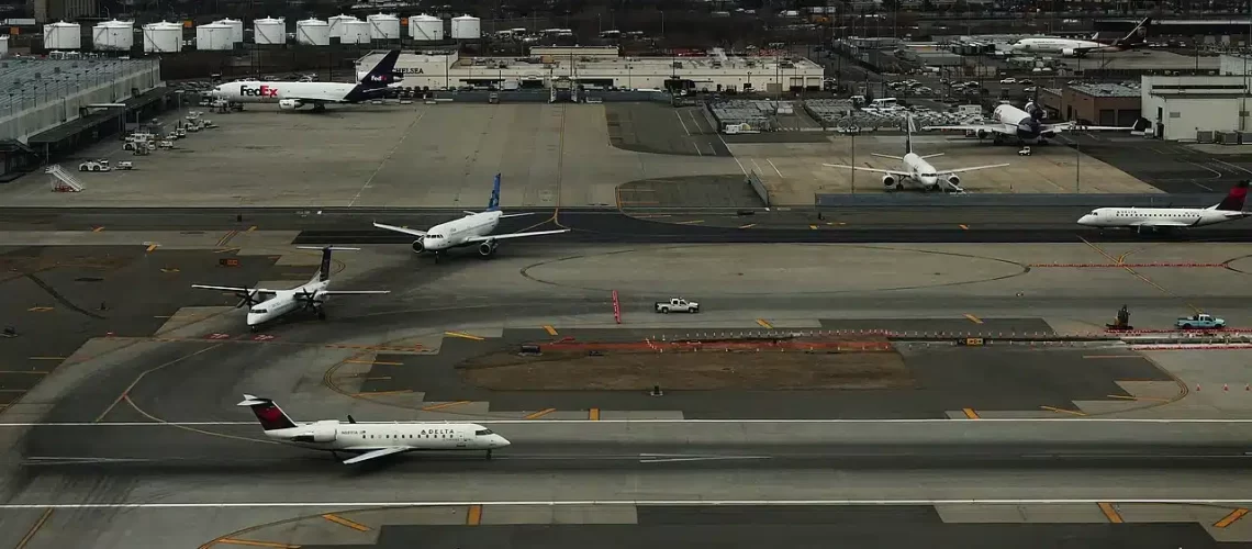 Newark Airport is home to some of the worlds longest flights but also has some short ones as well.